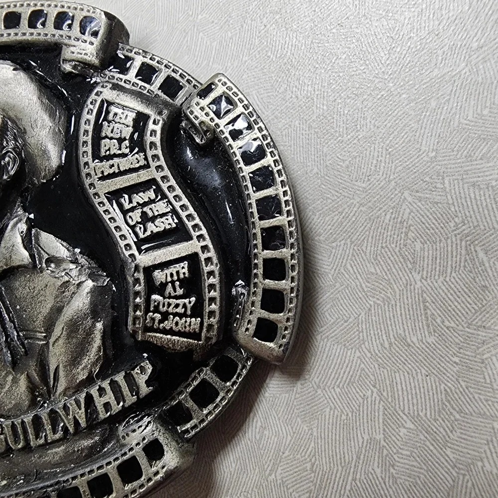 Lash LaRue Belt Buckle Limited Edition 1993 King Of Bullwhip Western Movie Star